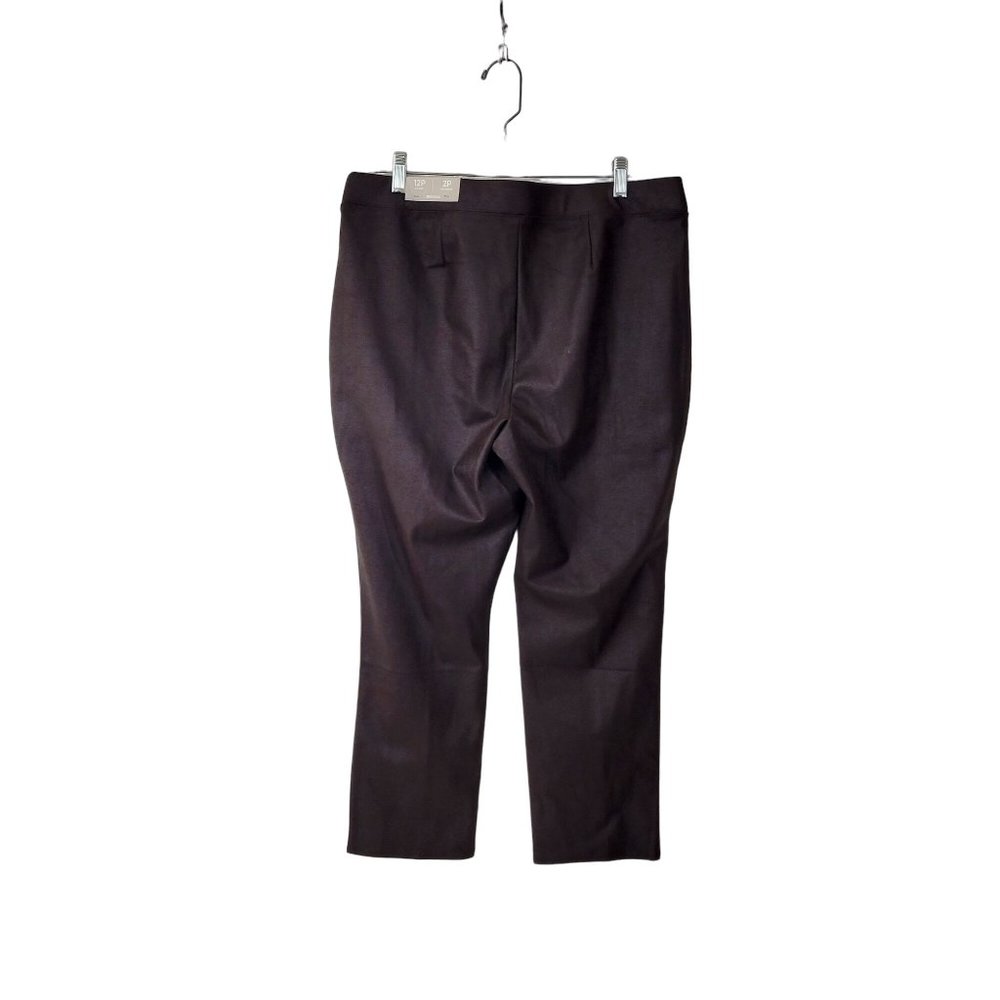 Chico's Faux Suede Brown Leggings Pants New with Tag - Picture 2 of 6